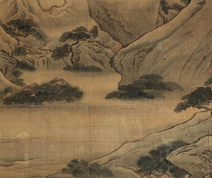 清代袁耀春山楼阁图