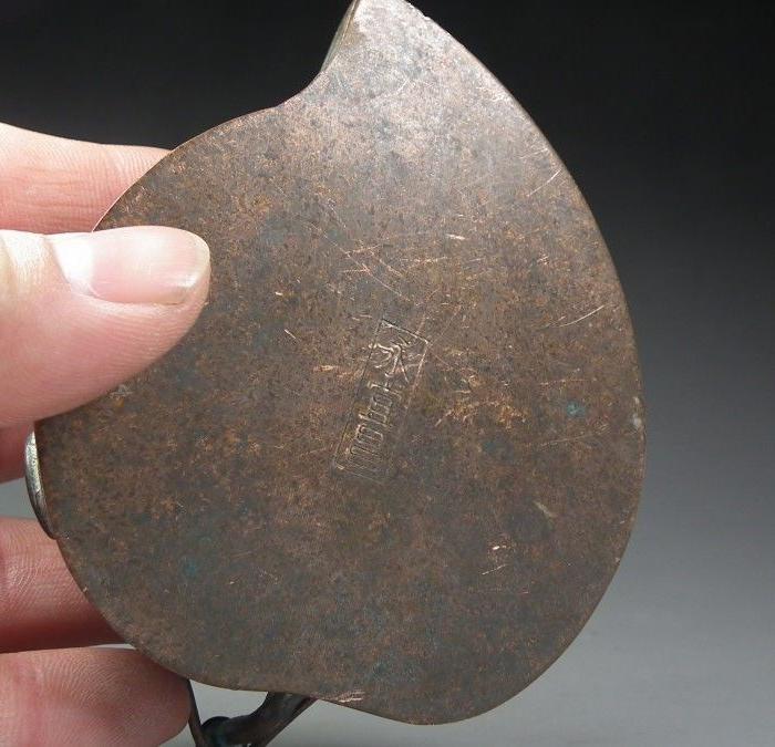 民国老黄铜永宜昌款蝙蝠青蛙大水盂