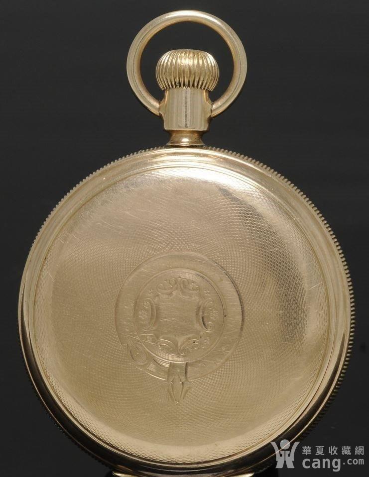 黄金怀表10k金 waltahm(华尔生)金表大约1902年