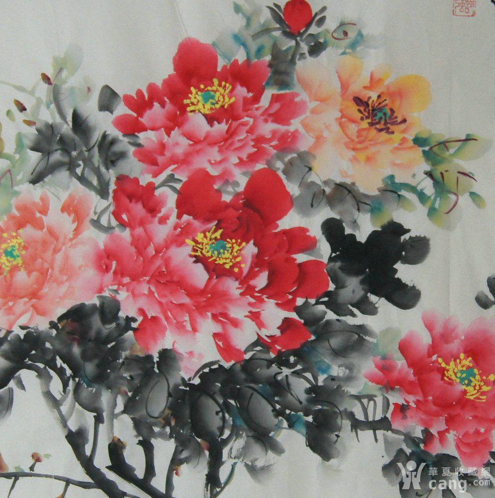 北京东方书画家协会会员邵强 四尺花鸟 《花开富贵》