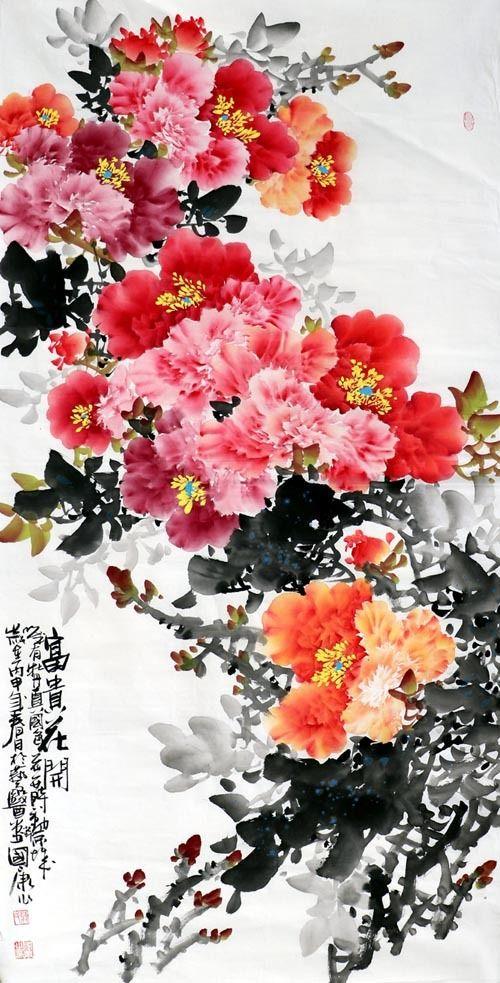 蒋国康·四尺中堂牡丹