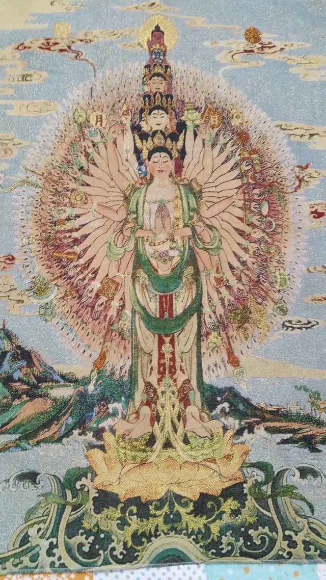 唐卡织锦【千手观音】画像