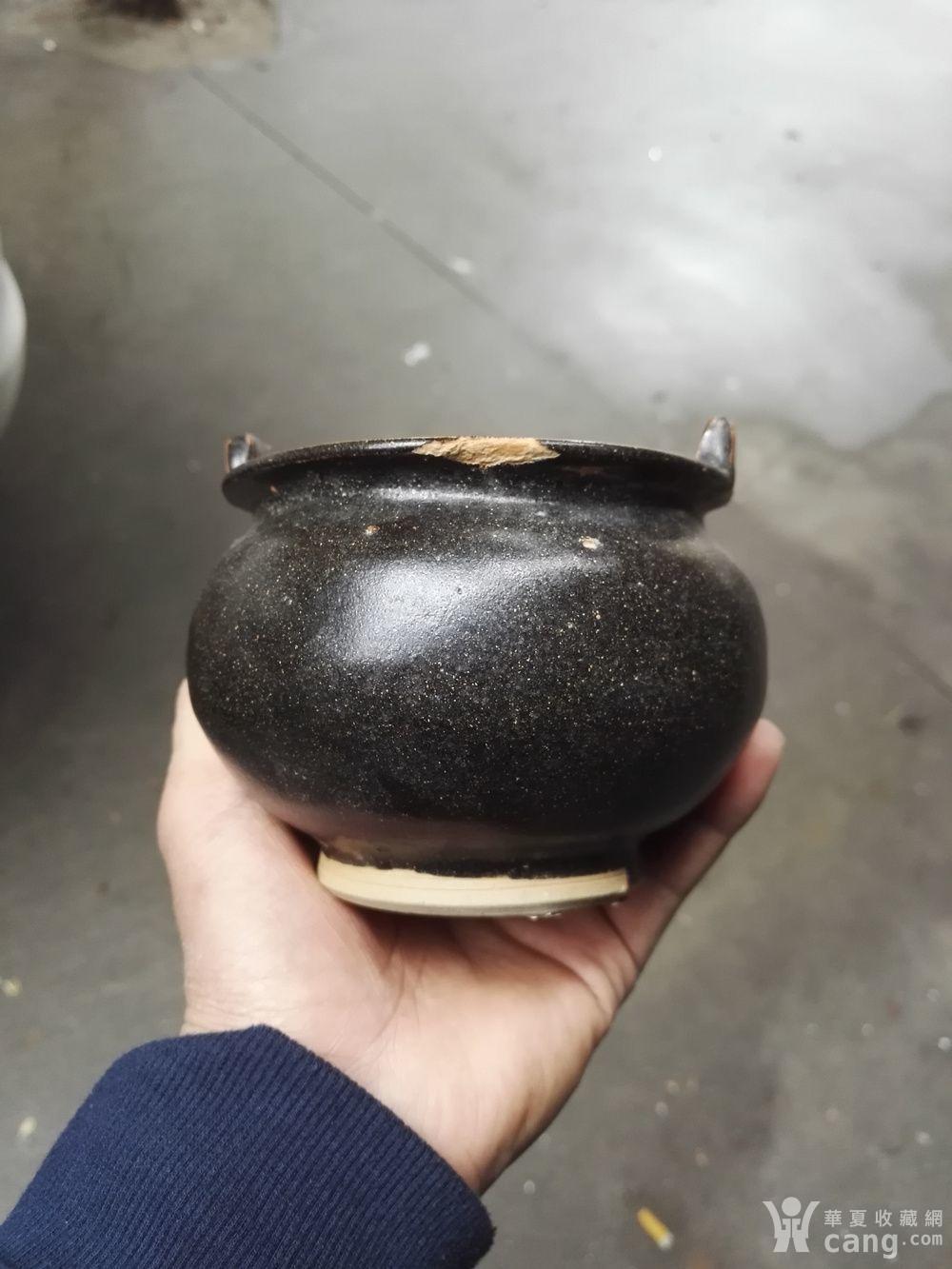 明代黑釉香炉