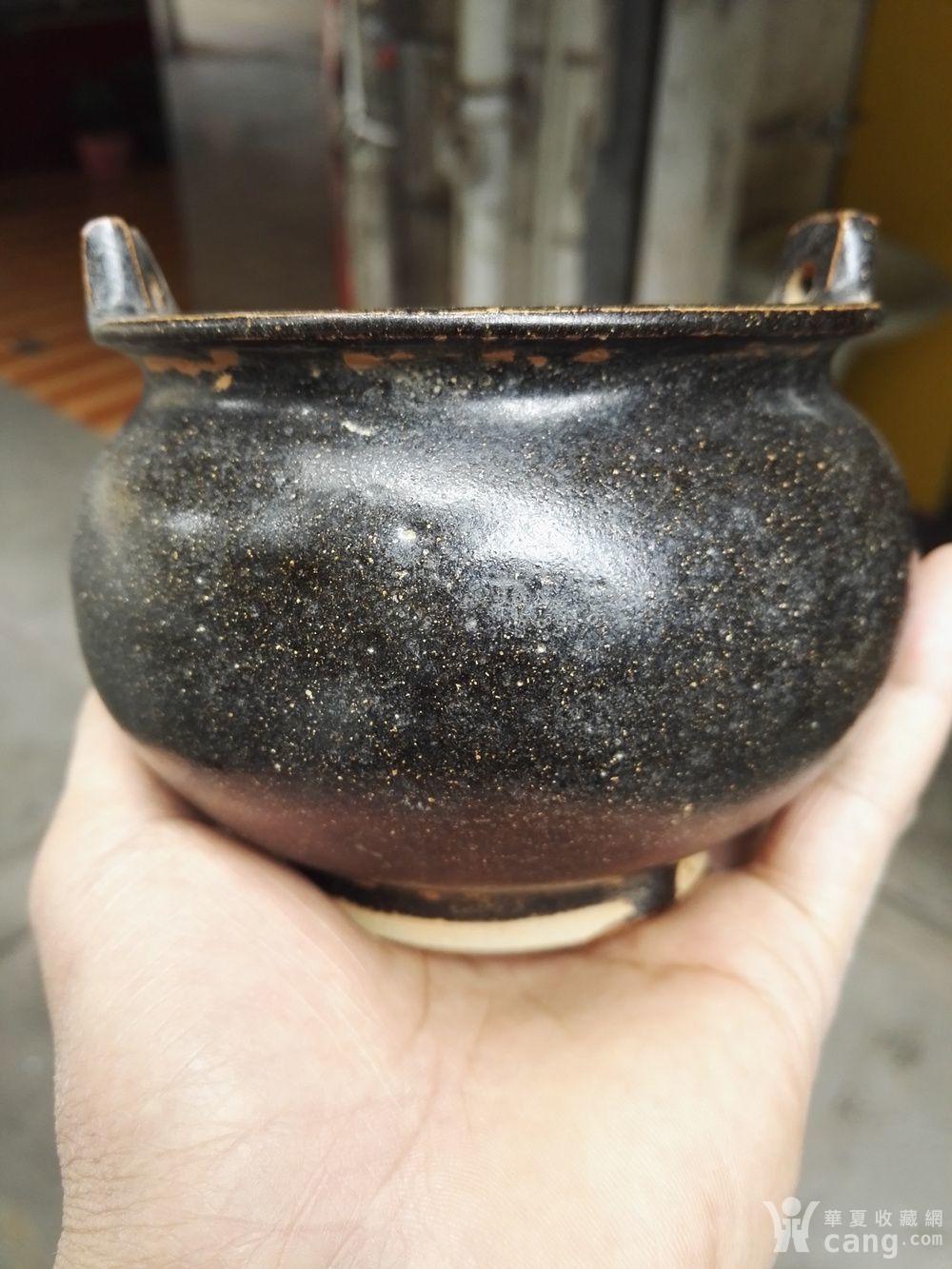 明代黑釉香炉