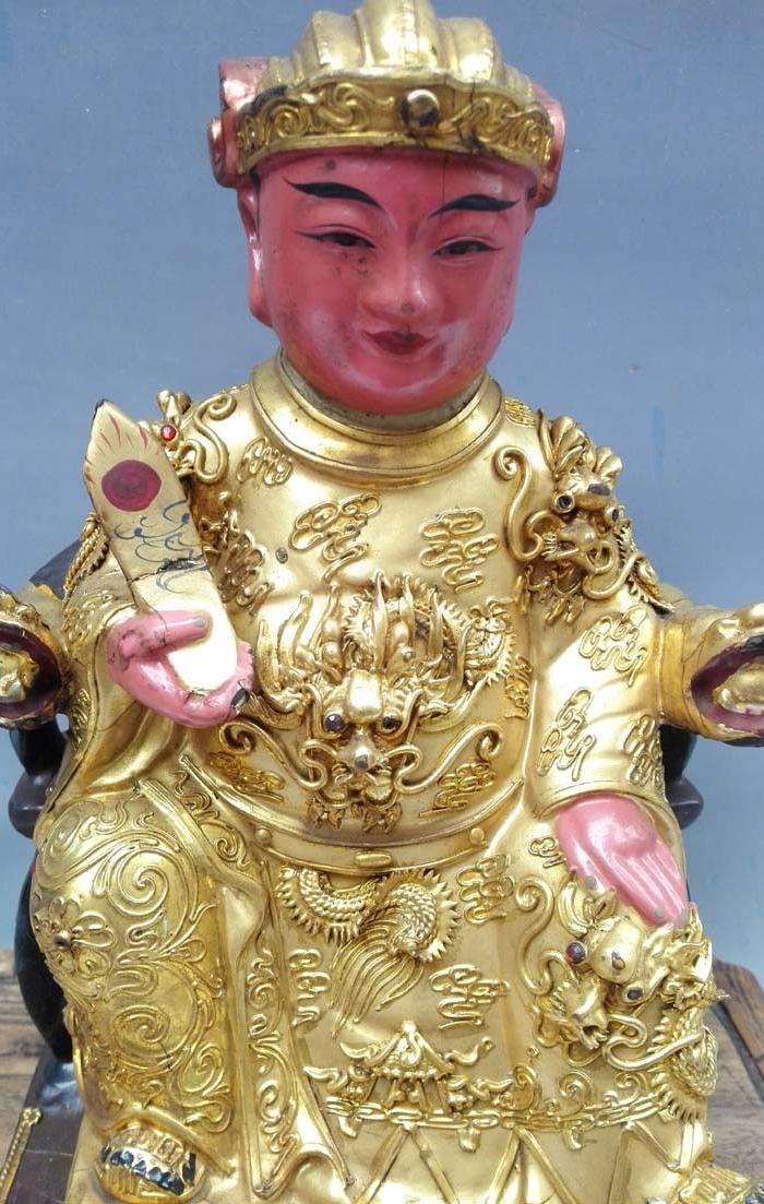 香 樟木老神像 文官