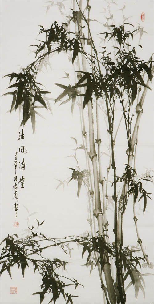 孔庆义·四尺墨竹