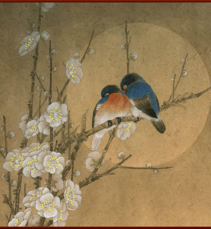 李晓明 花鸟画四条屏