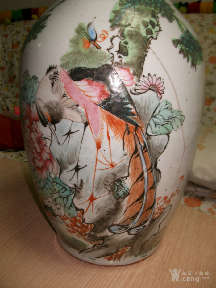 精品民国名家黄子珍粉彩五伦图大瓶!