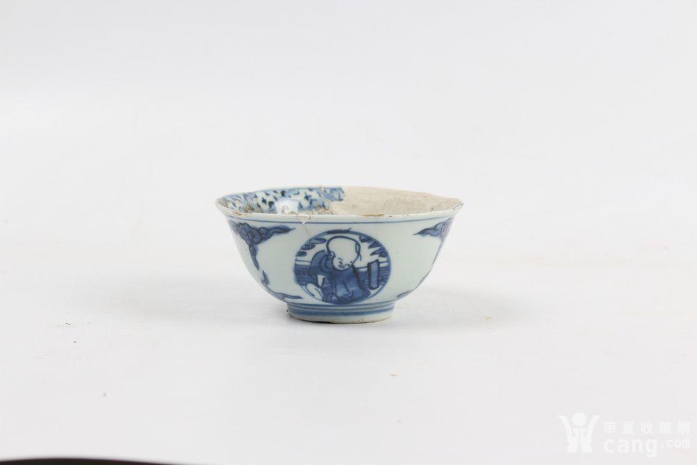 【万福攸同】款 青花碗