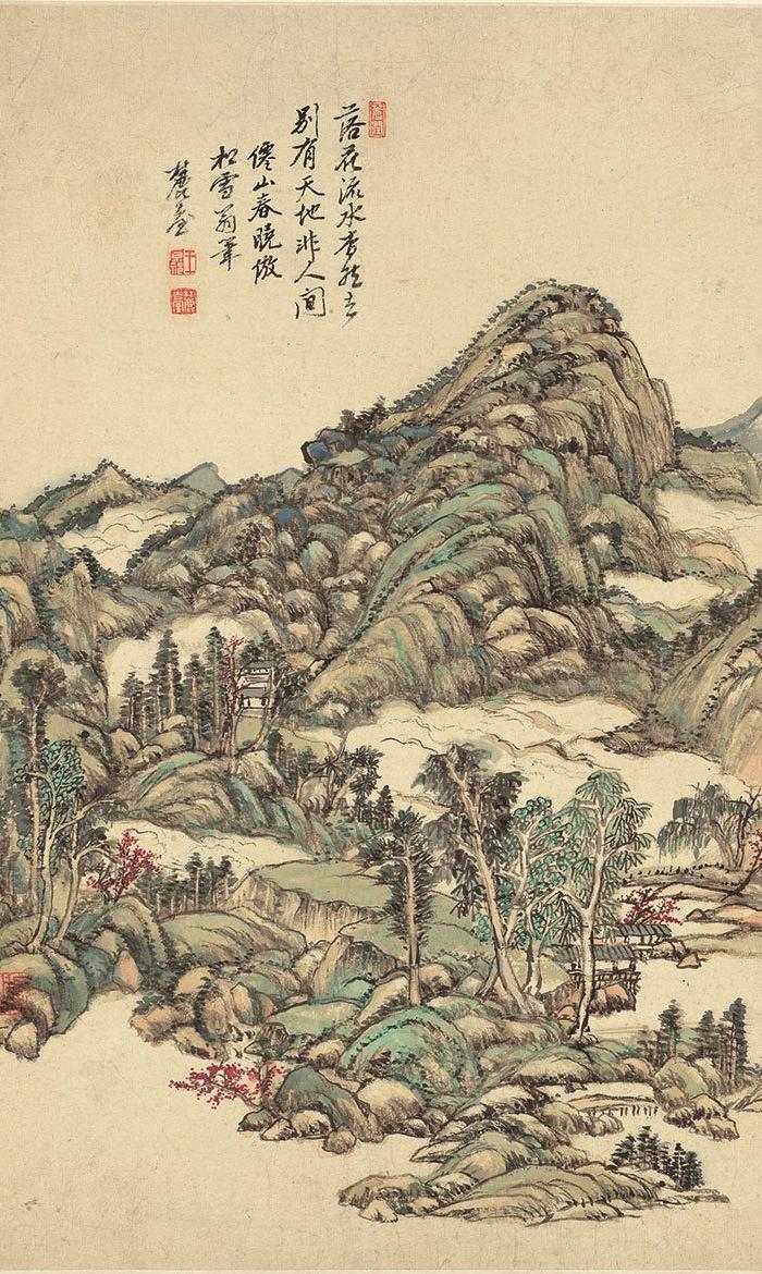 王原祁-山水十二开