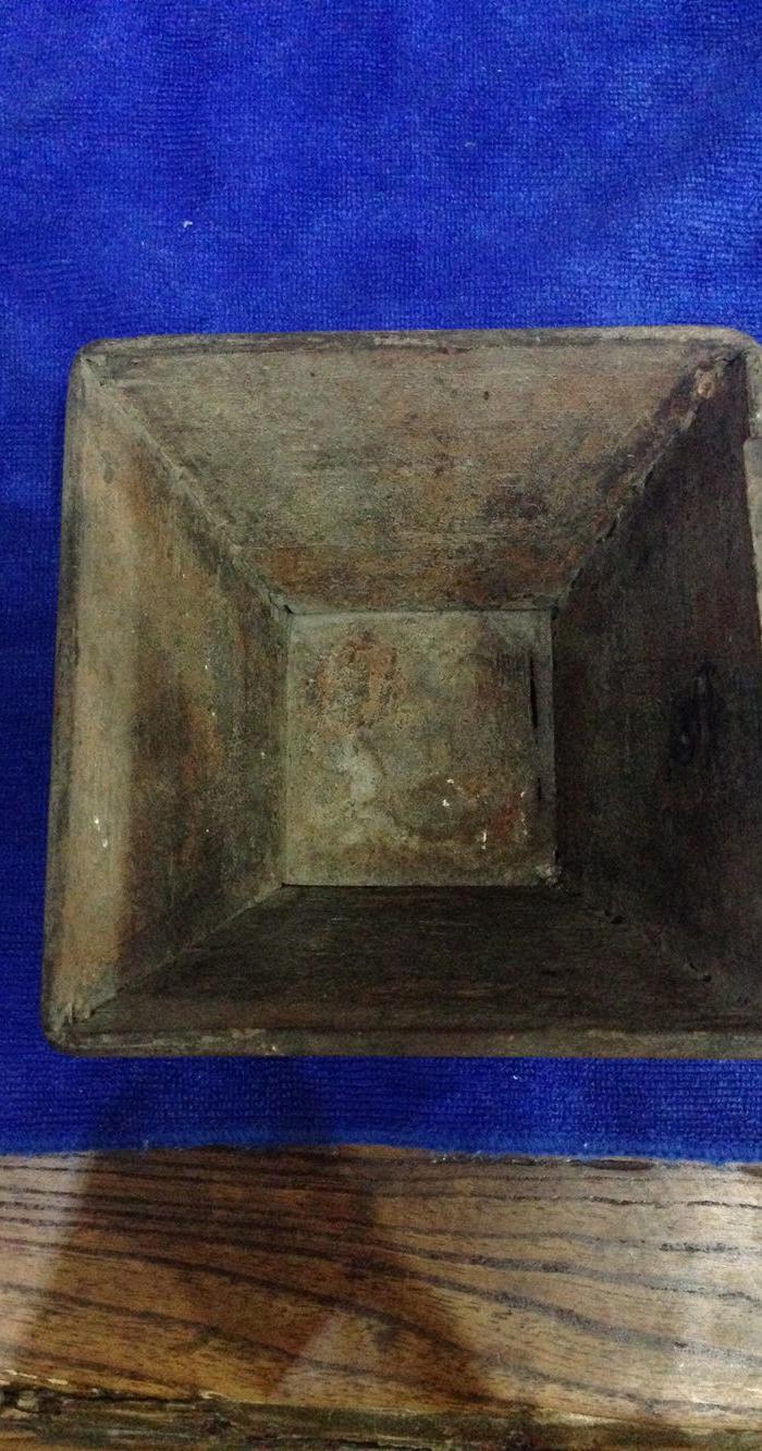 古董古玩收藏杂项 明清 面斗 升 木器老米斗斗升小升子木斗