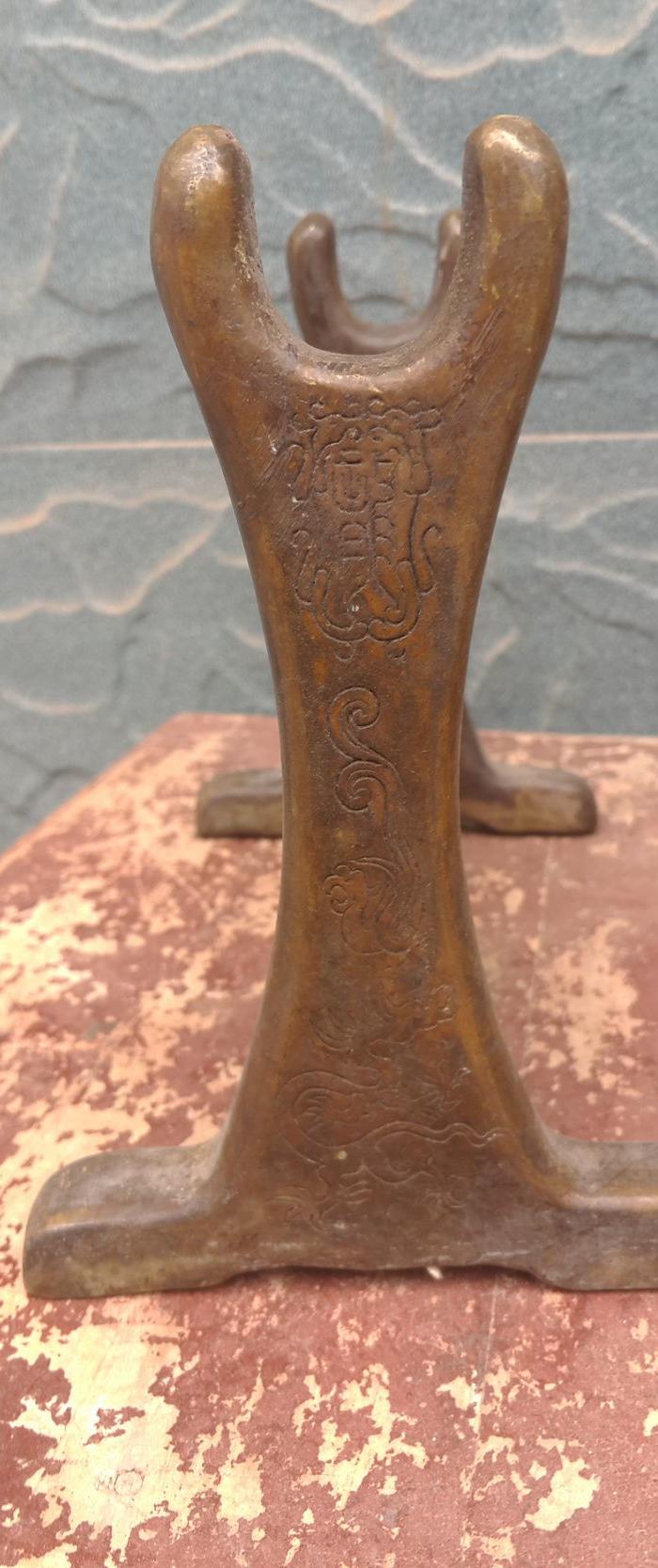 清代龙凤兵器架