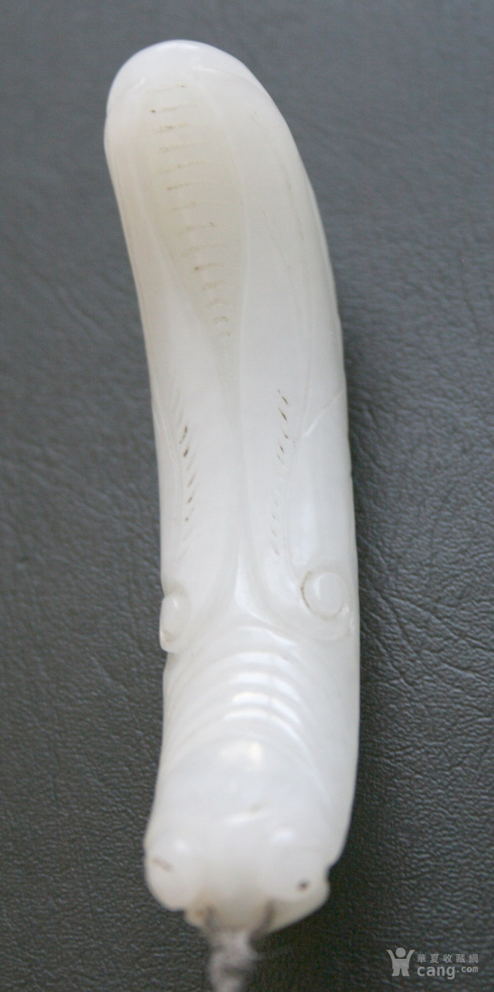 特级白和田玉螳螂老挂件