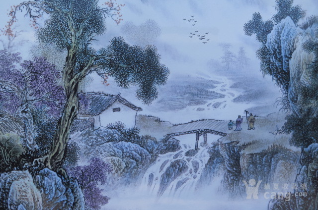 张艺.山水【瓷板画】