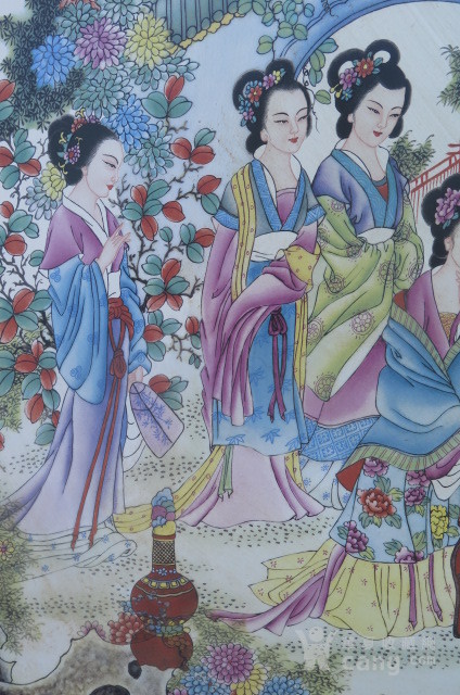 张艺.十二金钗【瓷板画】