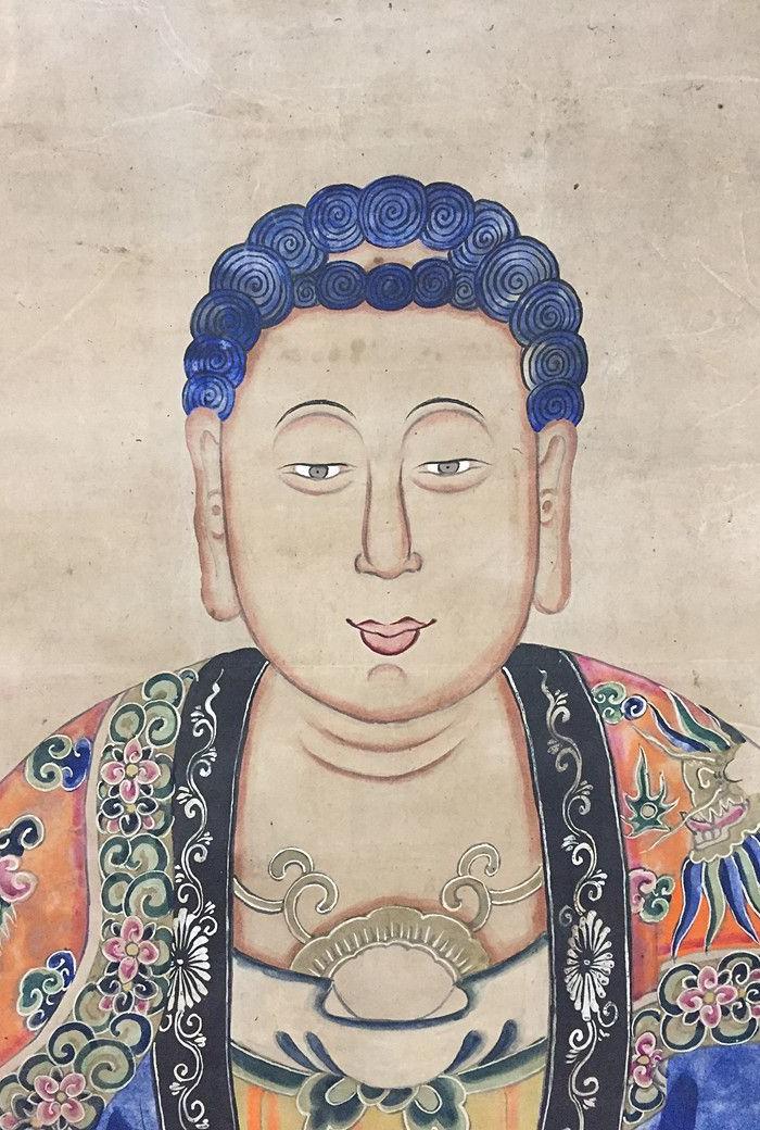 清代 释迦摩尼绘画像