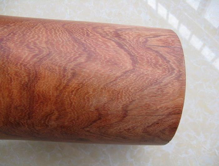 花梨(大果紫檀)大笔筒,带鬼脸