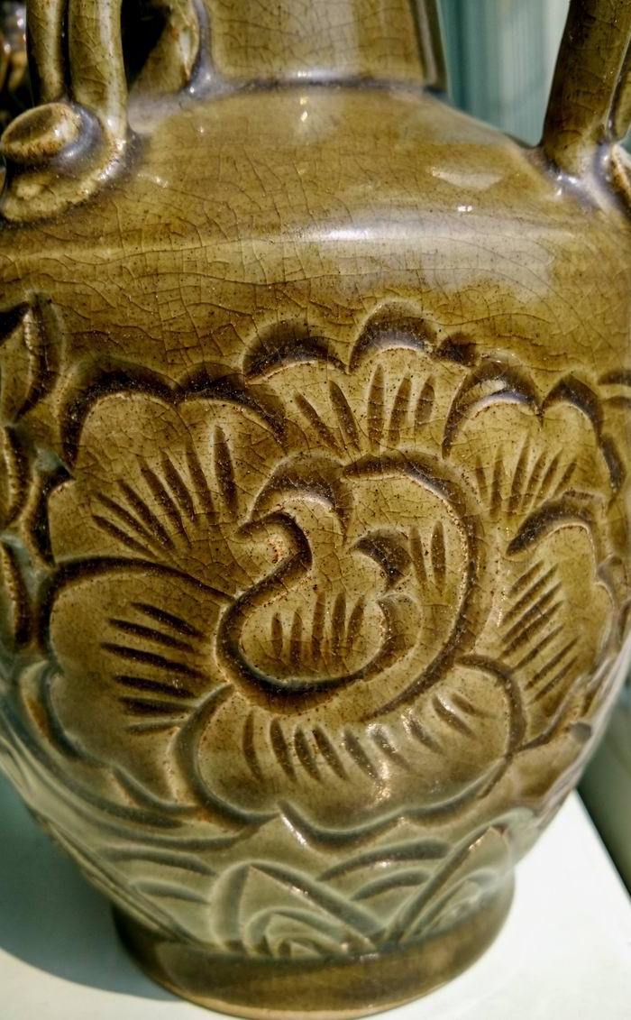 宋耀州窑 双系 龙头流 执壶