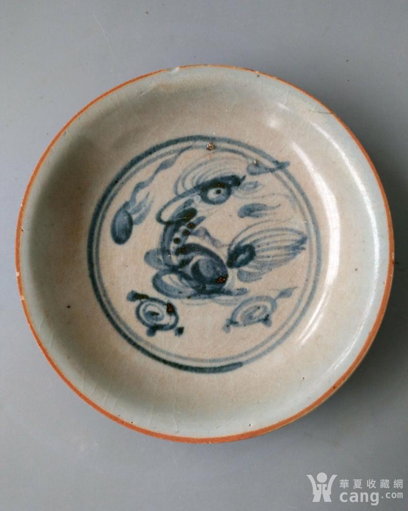 明代青花麒麟望月碟(包老保真)