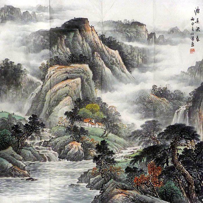 唐仕杰·八尺斗方山水