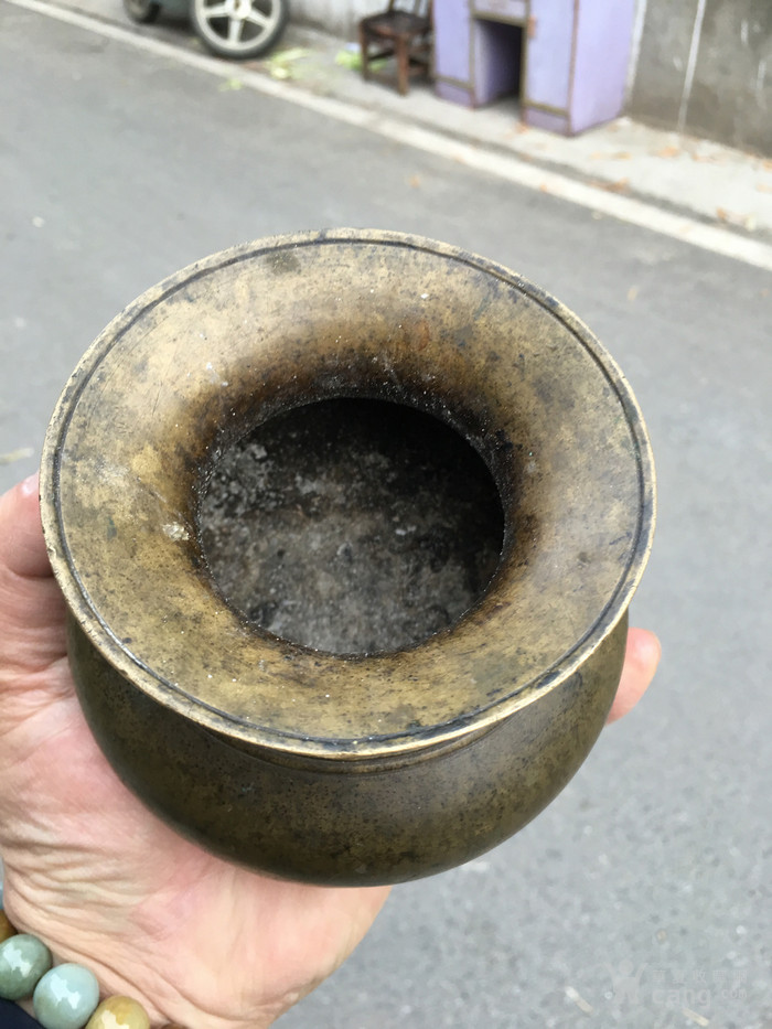 清代中期铜渣斗