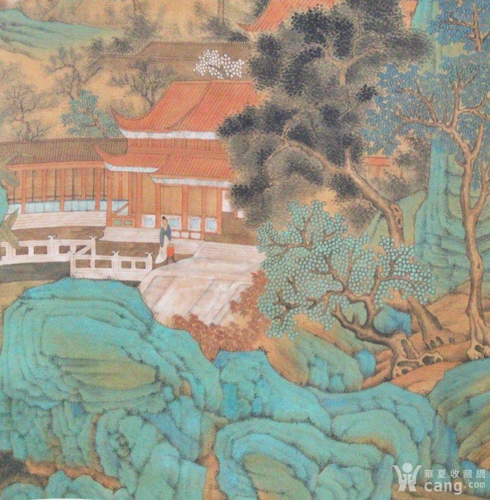 王翠绢本工笔山水画 立轴