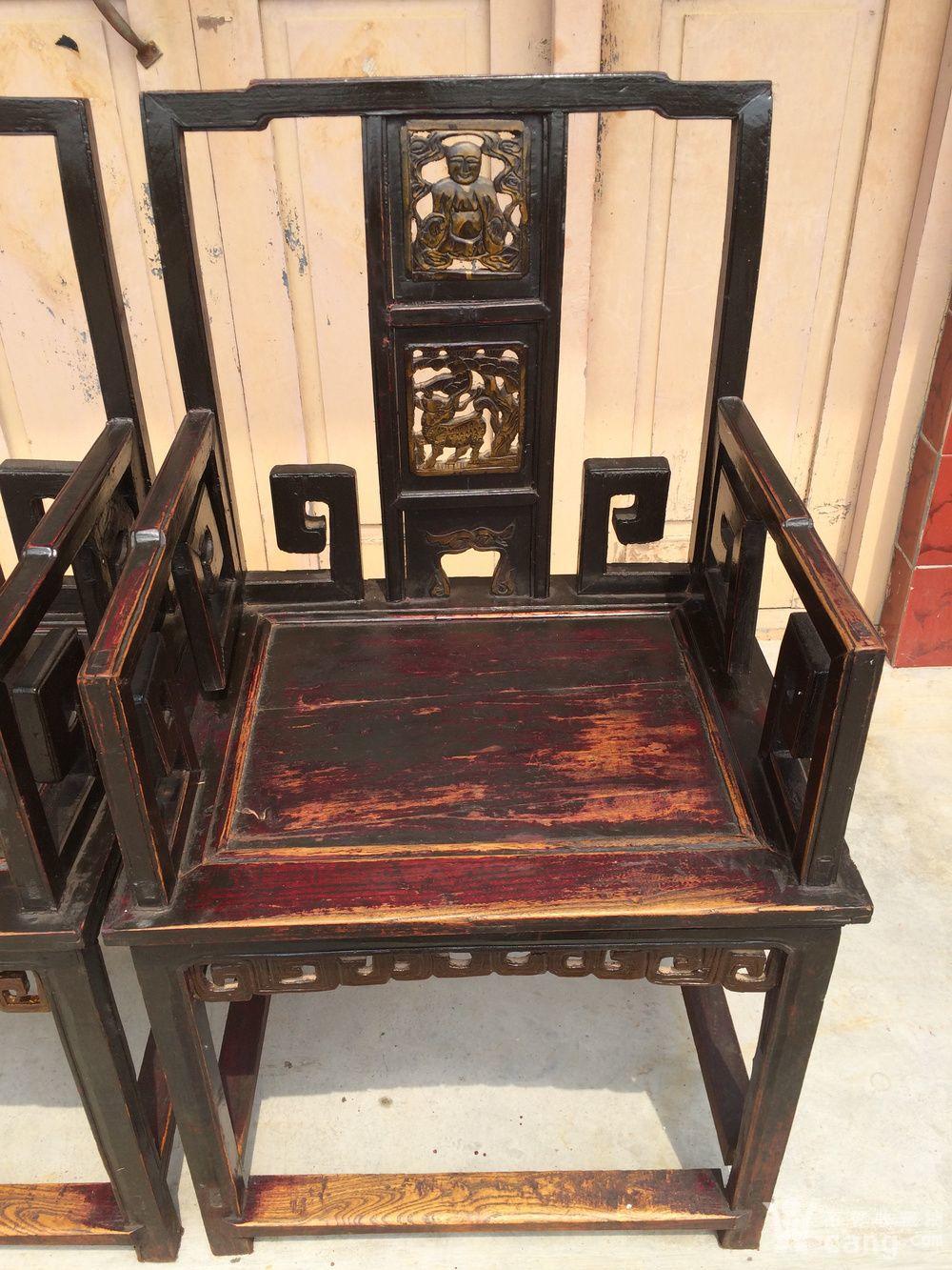 漂亮大气的老罗汉椅子一对