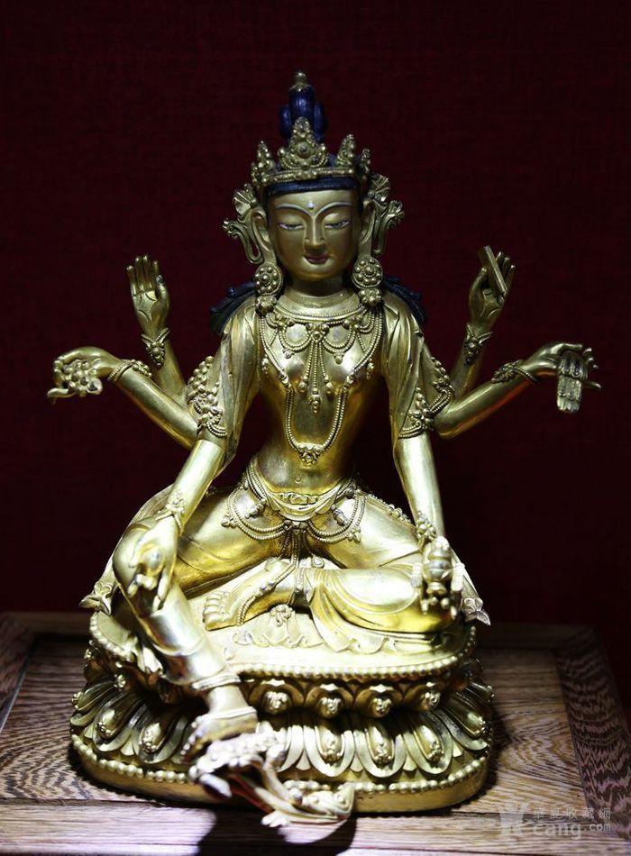 鎏金财源佛母_鎏金财源佛母价格_鎏金财源佛母图片_来自藏友真豪迈_铜