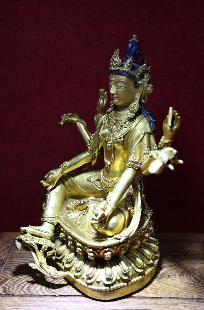 鎏金财源佛母