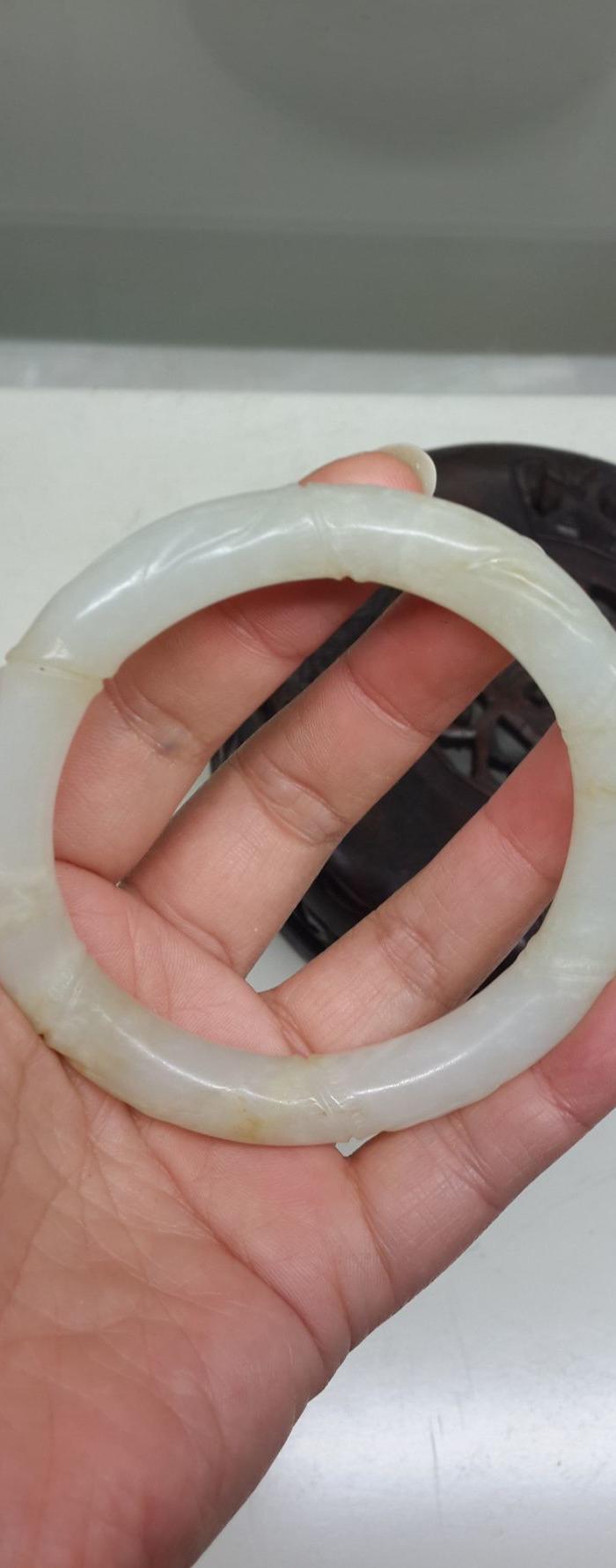 和田玉籽料节节高手镯