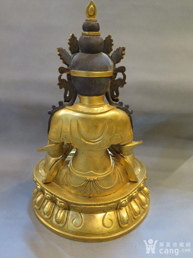 大明永乐铜鎏金佛像