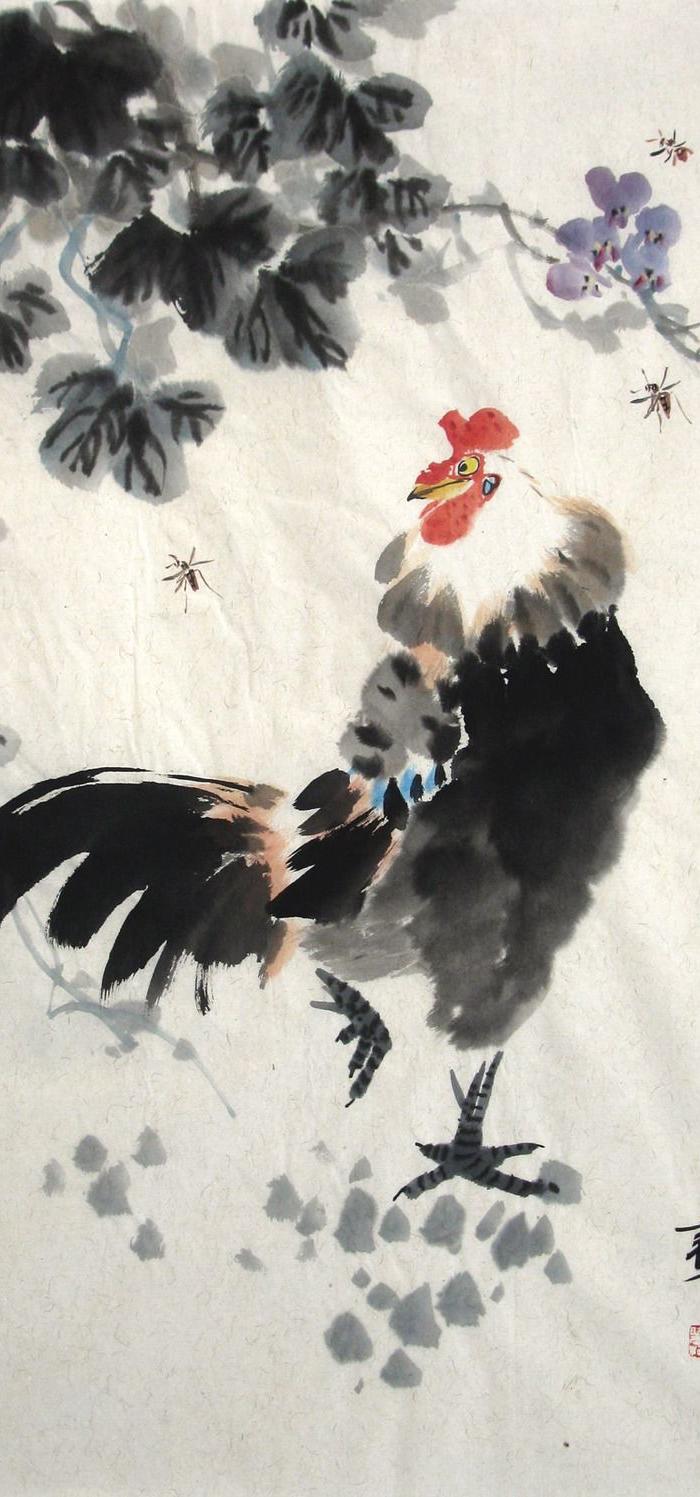 花鸟画家郭晓柯中国画手绘字画