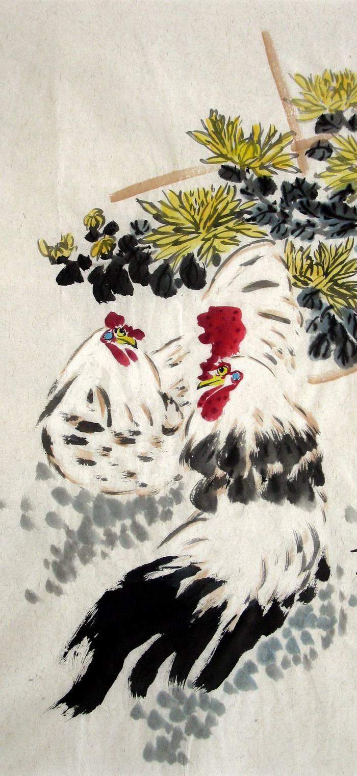 花鸟画家郭晓柯中国画手绘字画