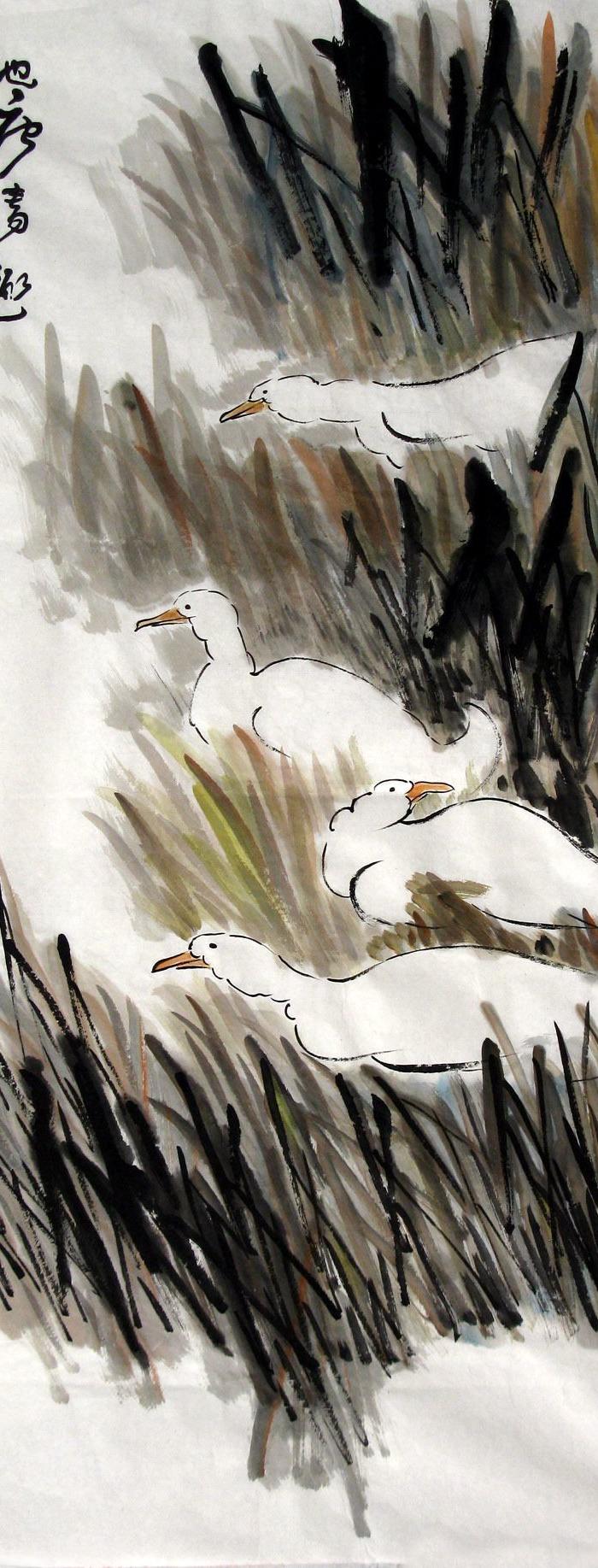 纯手工 国画·仿许麟庐作品