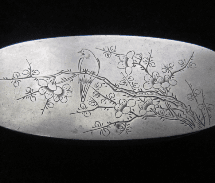 顶级名店.【松竹斋.】铜墨盒