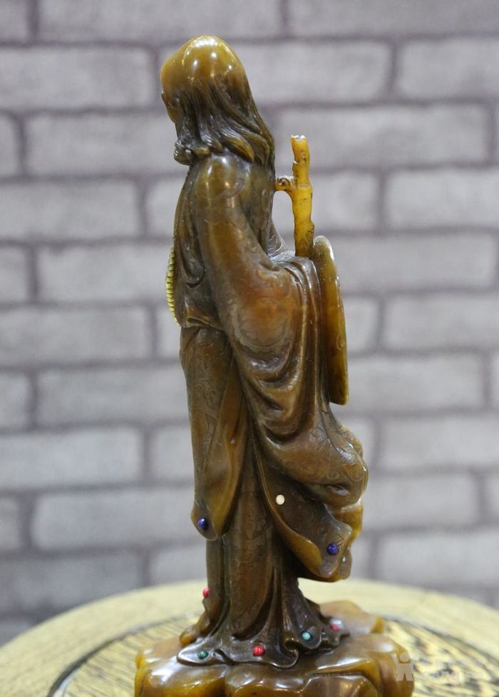 大脚仙~清代寿山石达摩