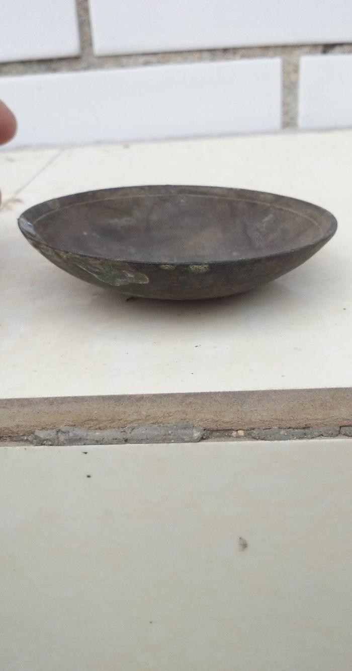 包老清代铜大烟碟