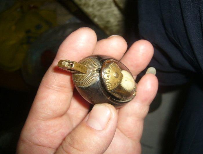 晚清·*嵌铜活·大烟膏子盒