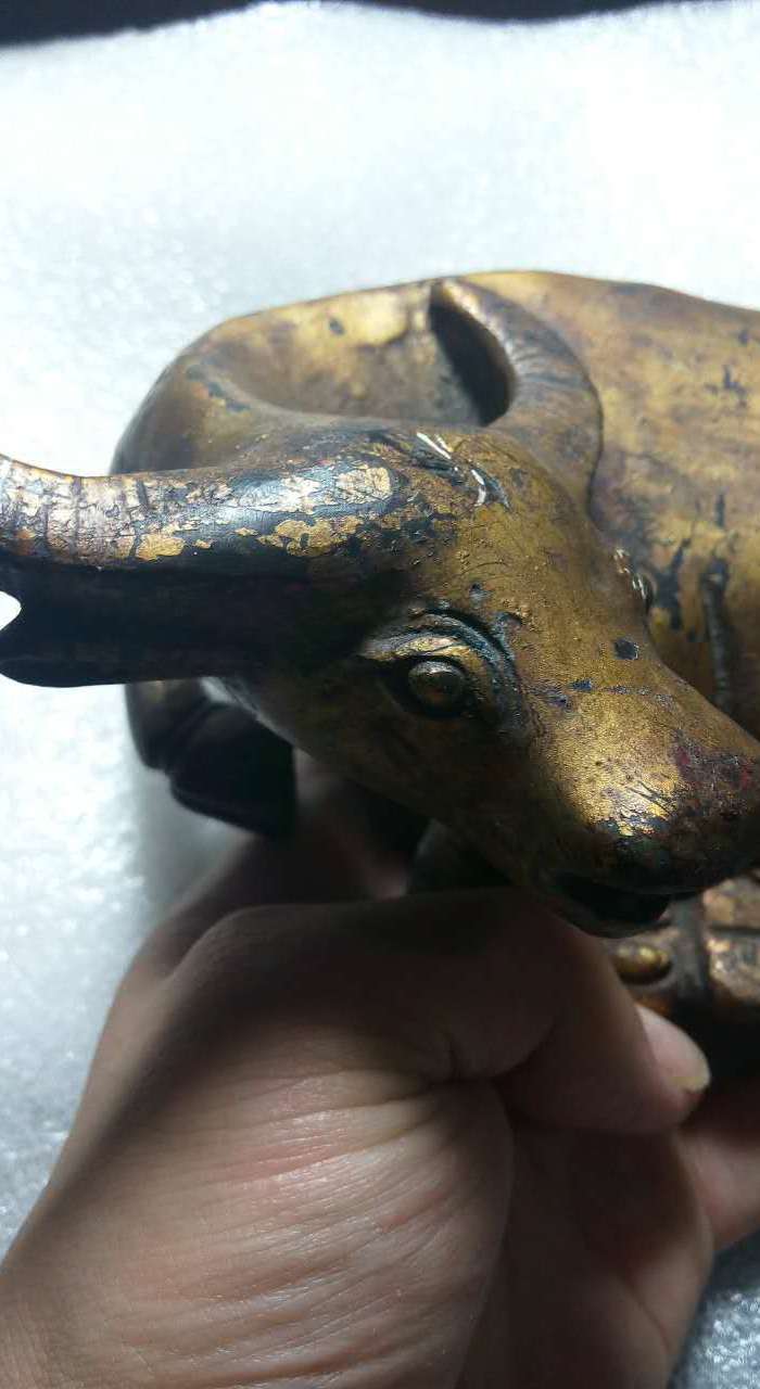 回流清代老铜牛