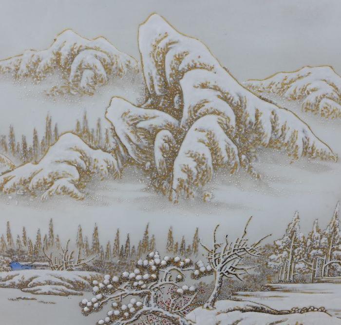 何许人·瑞雪兆丰年瓷板画