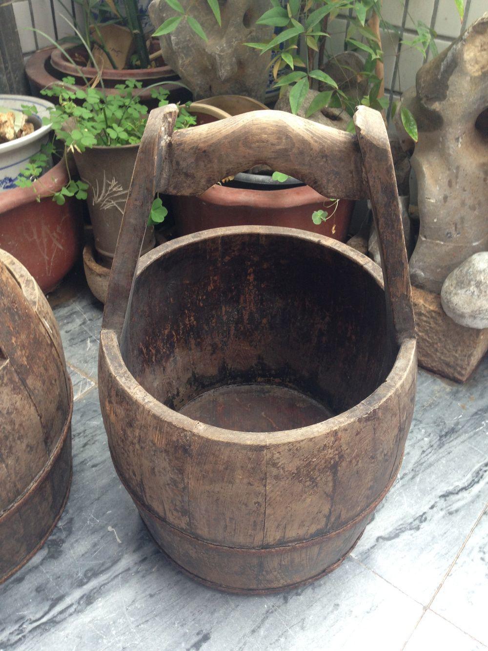 古董 古玩 收藏 杂项 柏木 木桶 水桶怀旧老物件民俗收藏