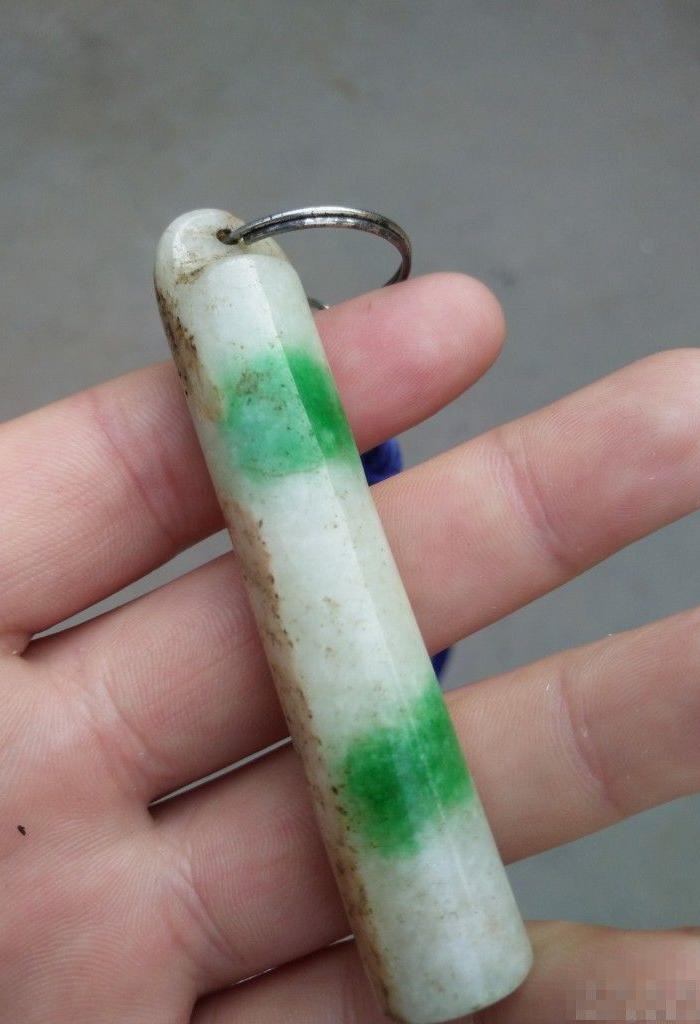 清代翡翠翎管包老保真