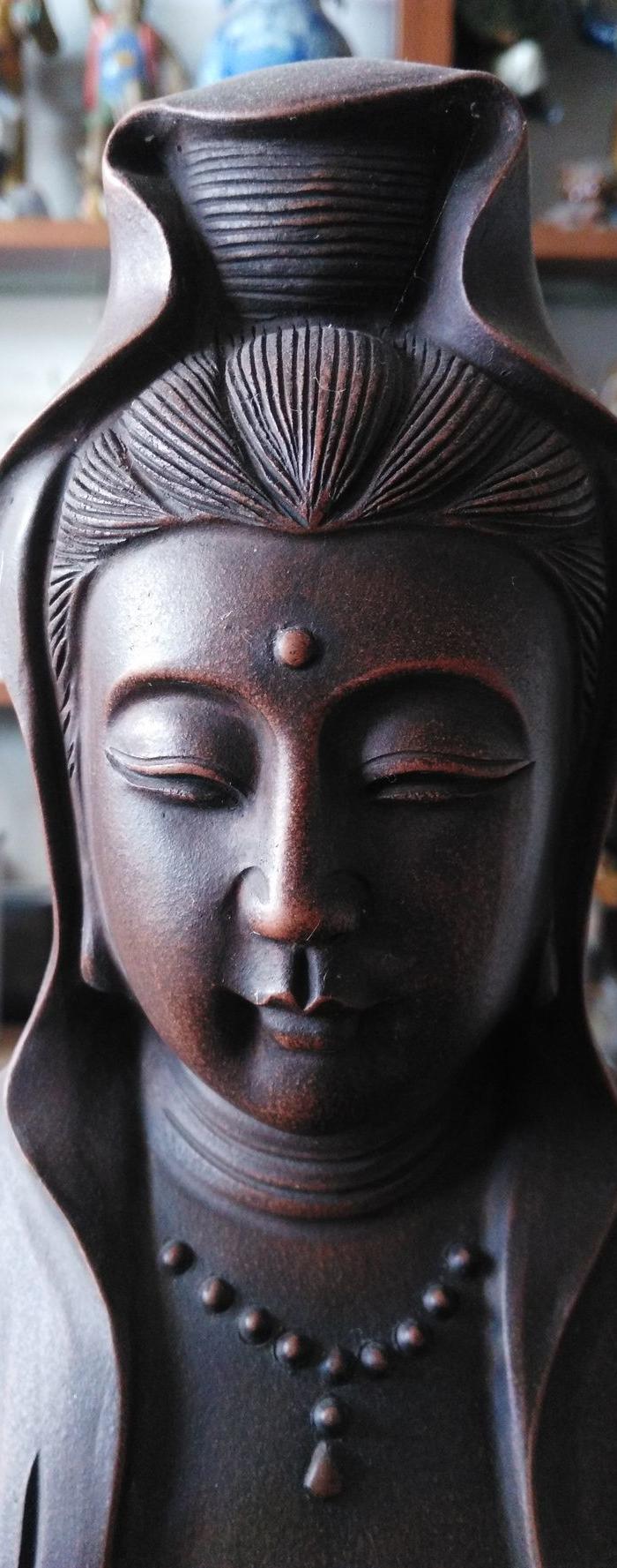 李荣制陶款紫砂观音