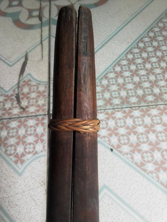 民国老木兵器鸳鸯棍