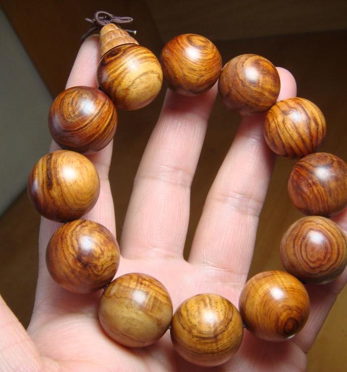 海南黄花梨20mmx12老料佛珠(1)