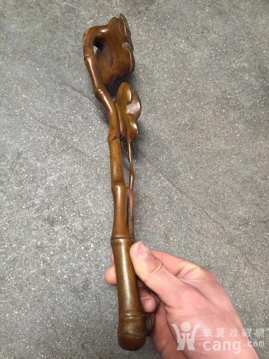 老包浆小叶黄杨木如意,长35厘米