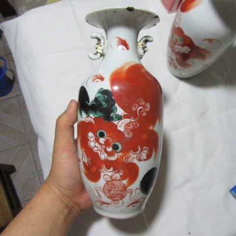 民国黄金盛双彩太师少保花瓶1