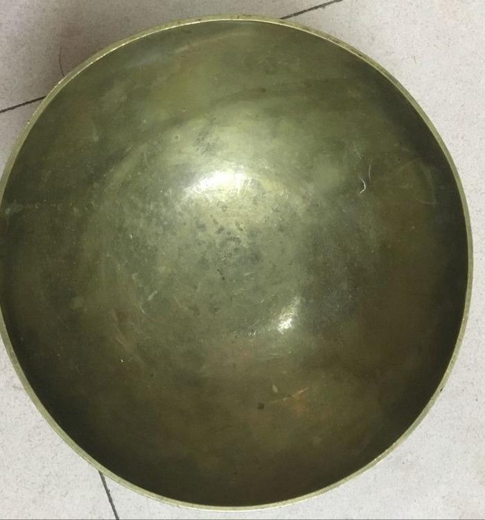 回流刻花观赏大铜碗