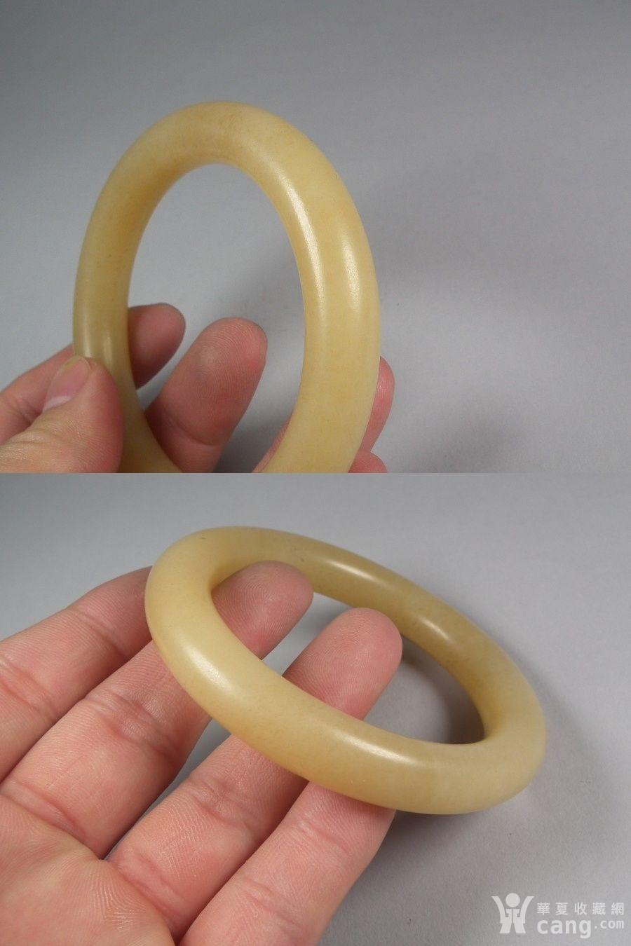 明代和田黄玉大圆手镯