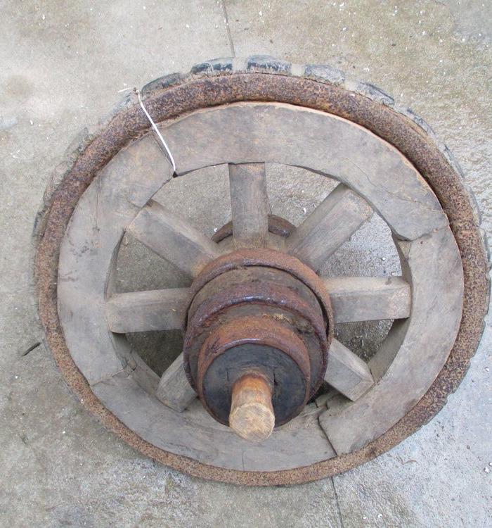 古老的木独轮 完整